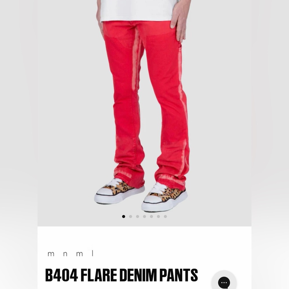 MNML Red Slim Jeans
